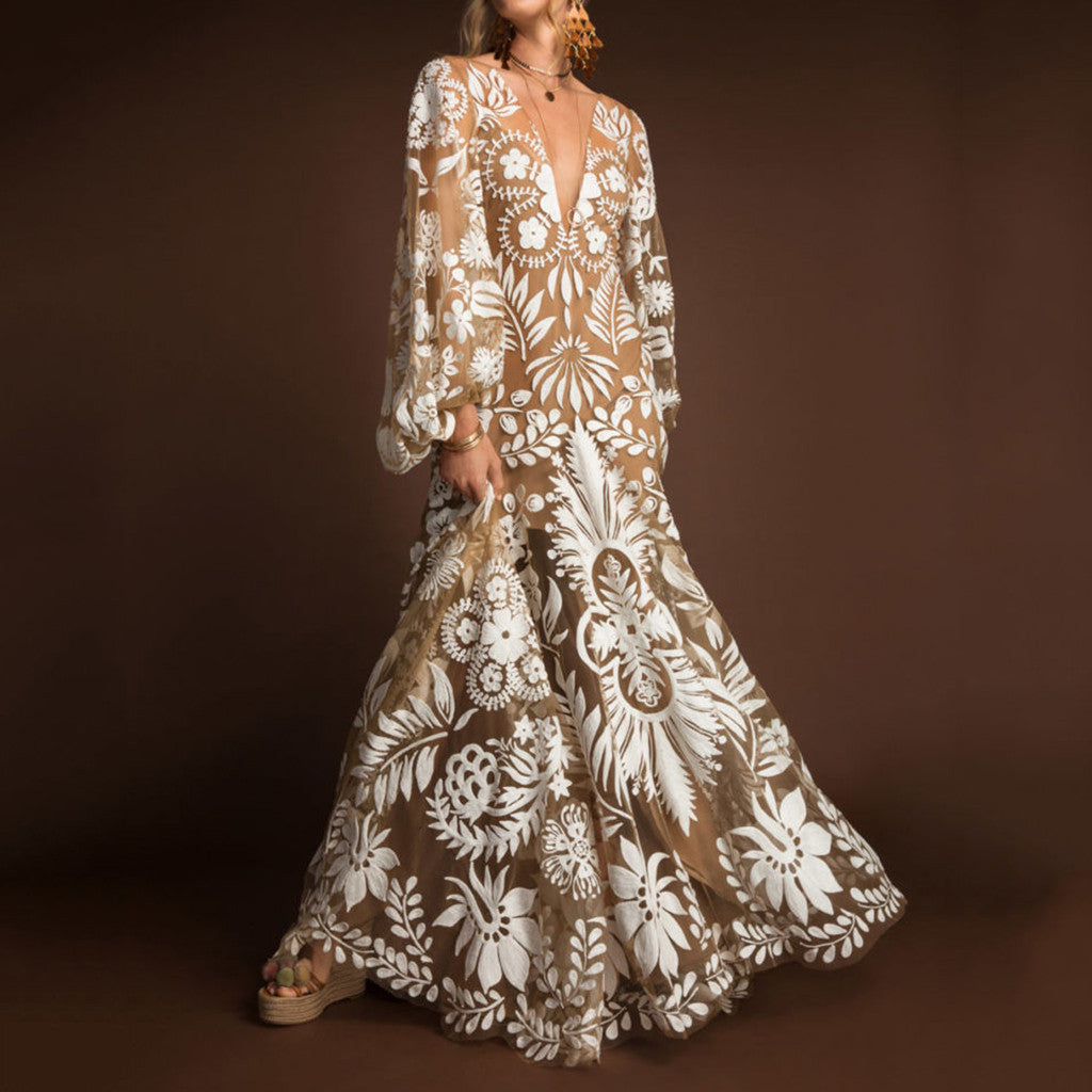 Floral Evening Dress